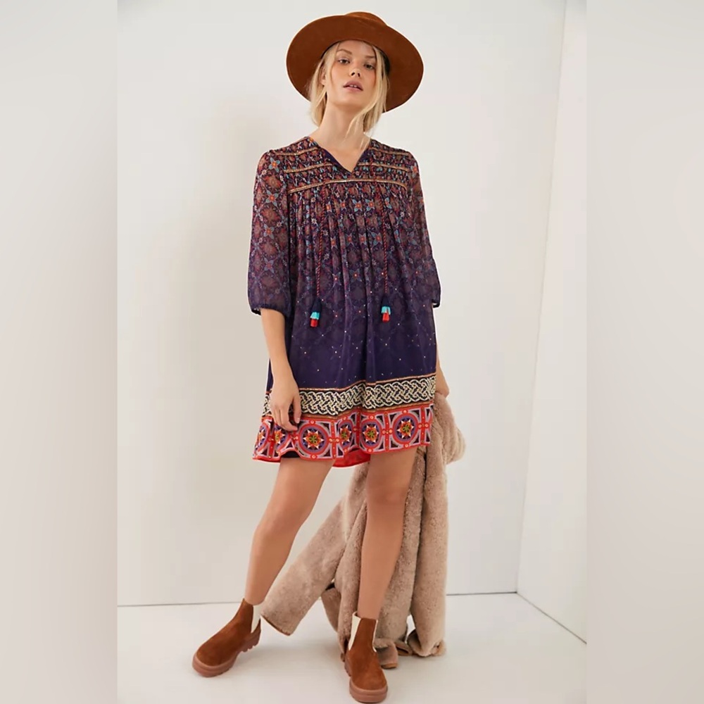 ANTHROPOLOGIE TANVI KEDIA CORINNA TUNIC DRESS